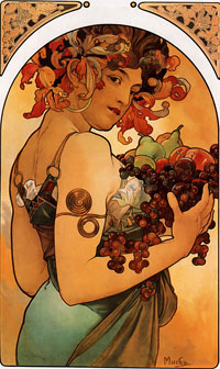 Alphonse Maria Mucha - Fruit, 1897